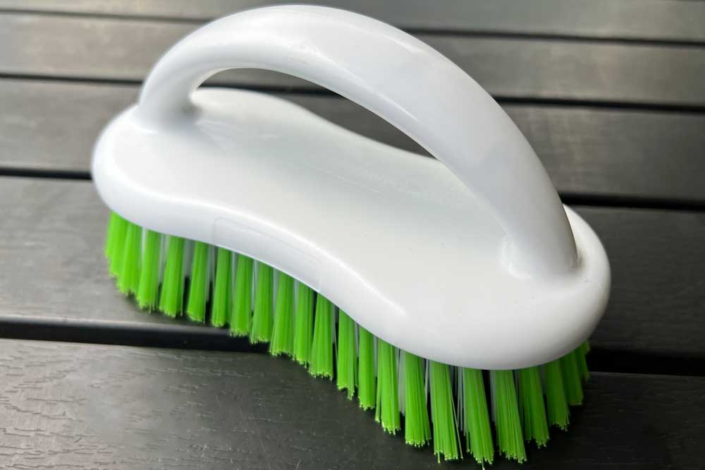 Cleaning Tools 94 Reinigungsbürste mit Handgriff 16 x 7 cm, grün-weiss