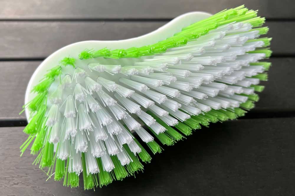 Cleaning Tools 94 Reinigungsbürste mit Handgriff 16 x 7 cm, grün-weiss – Bild 2