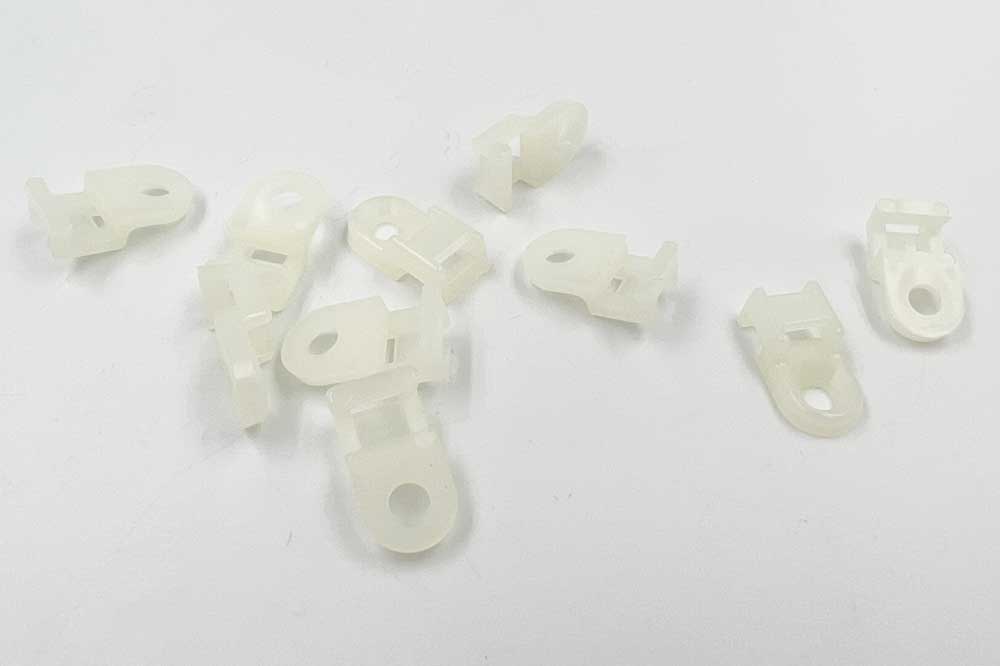 Cleaning Tools 94 Schraubsockel für 4.8 mm Kabelbinder, natur, 10 Stück