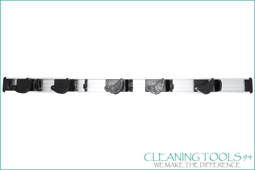 Cleaning Tools 94 Stielhalterleiste mit 5 Stielklemmen sowie 5 Haken, 80 cm