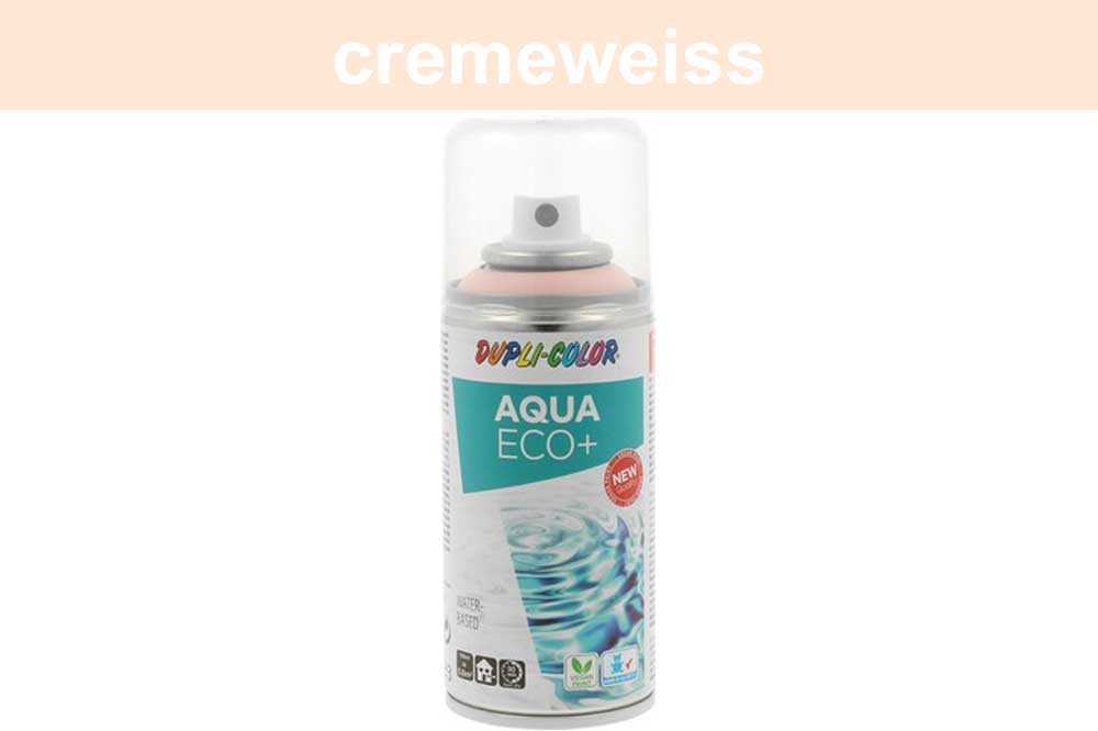 DUPLI-COLOR AQUA Lackspray, 150 ml, cremeweiss seidenmatt