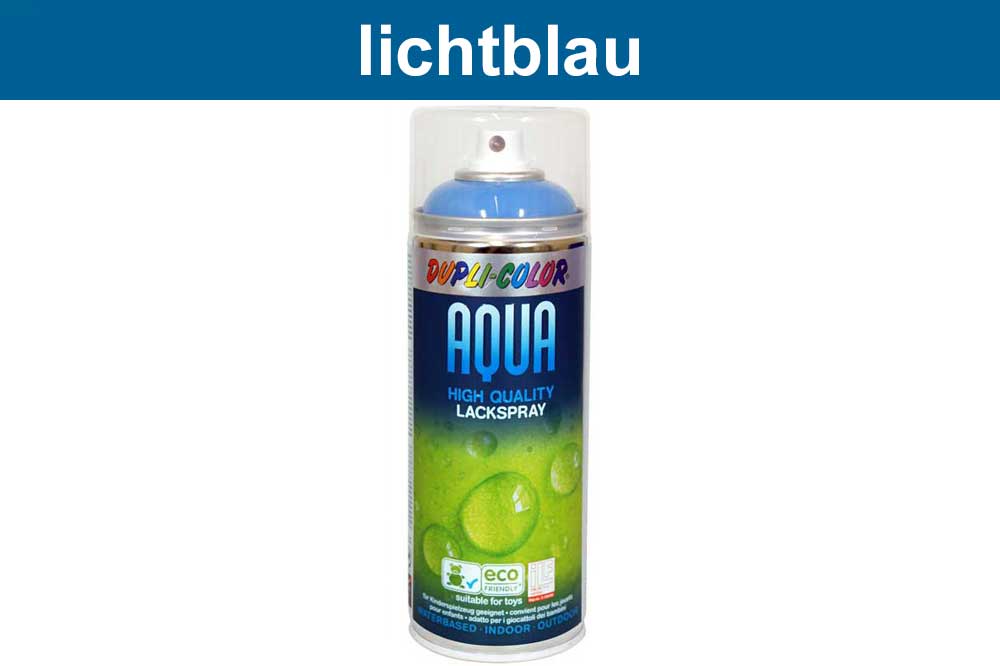 DUPLI-COLOR AQUA Lackspray, 350 ml, lichtblau glänzend