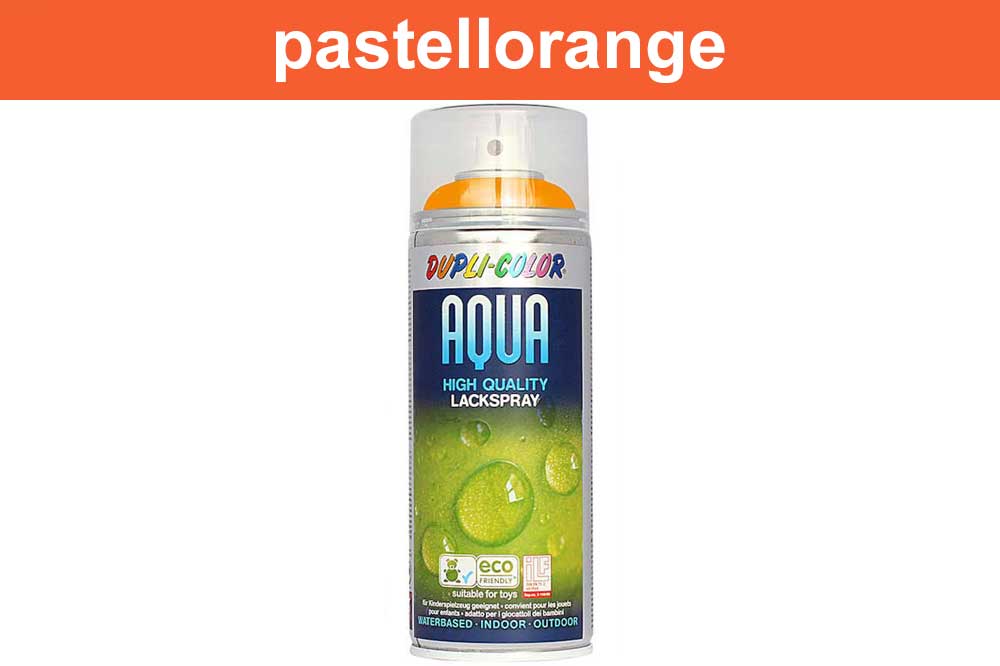 DUPLI-COLOR AQUA Lackspray, 350 ml, pastellorange glänzend