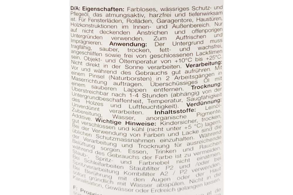 DUPLI-COLOR Fensterladenöl, 750 ml, klar – Bild 2