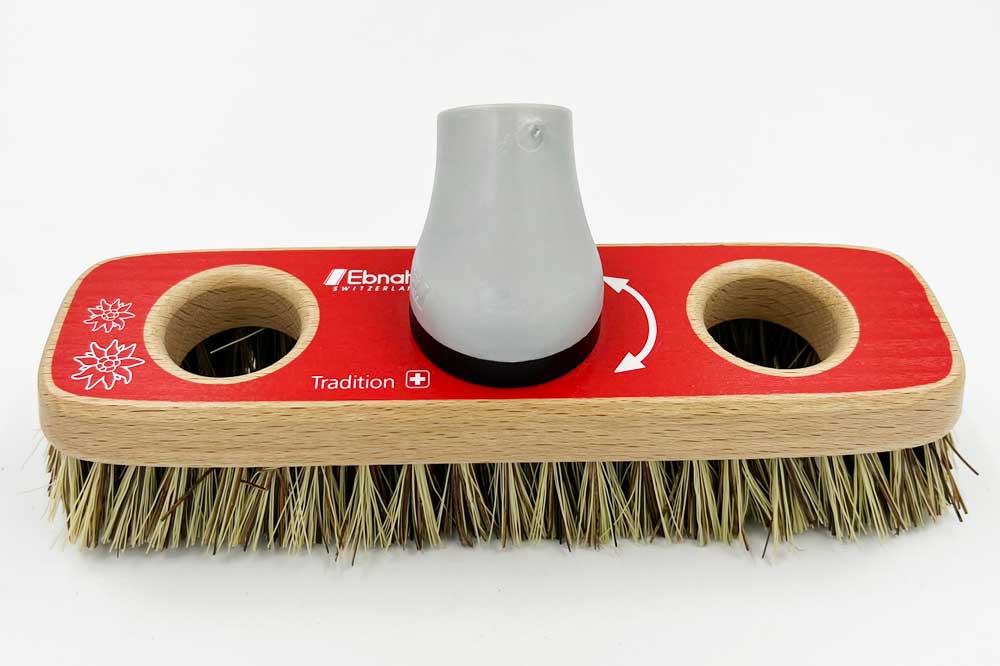 Ebnat Schrubber Holz, mit Drehgelenk und Tuchhalterung, DIN-Gewinde