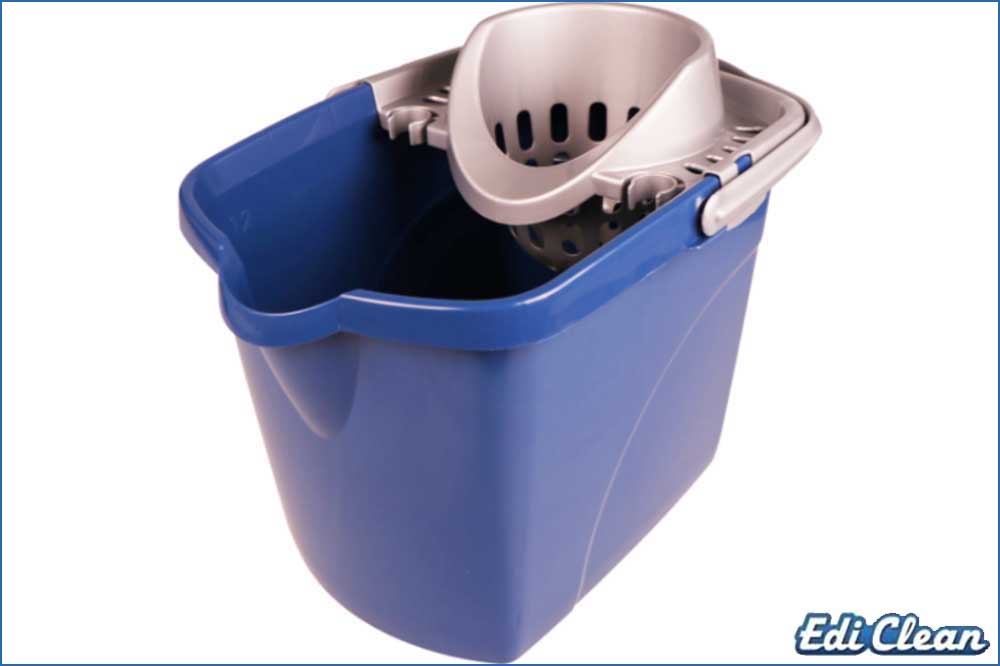 Edi Clean 92017 Eimer mit Pressvorrichtung, Recycling, blau, 12 Liter