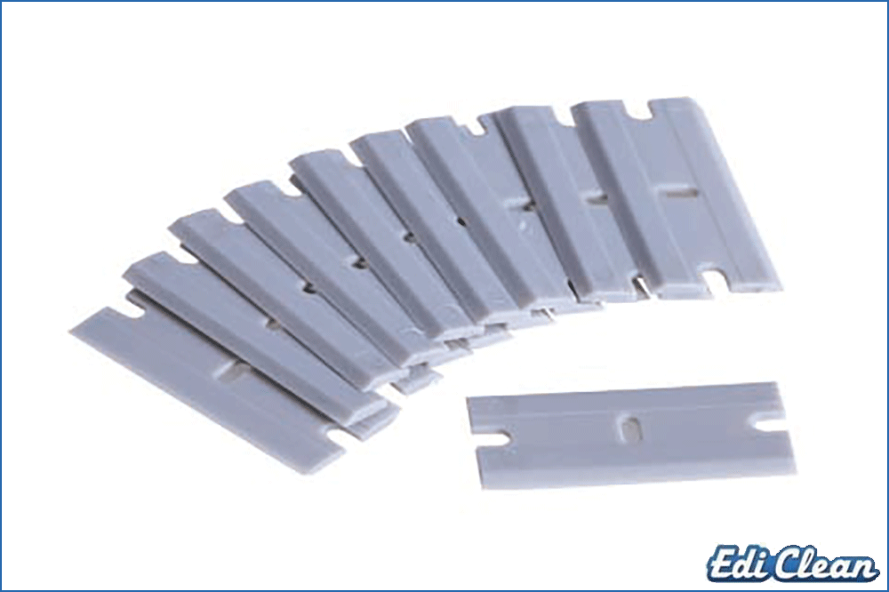 Edi Clean 92221-100 Ersatzklingen zu Kunststoff-Sicherheitsschaber 40 mm, 100 Stück