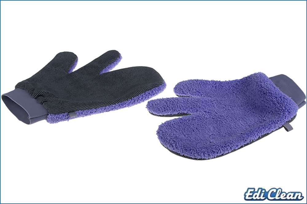 Edi Clean 94090-02 Mikrofaserhandschuh Magic Purple - 2er-Pack