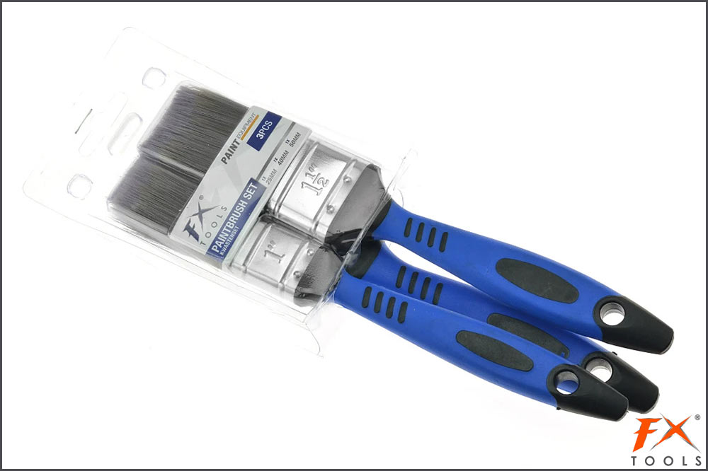 FX TOOLS Pinsel-Set 3-teilig, 25mm, 38 mm, 50 mm