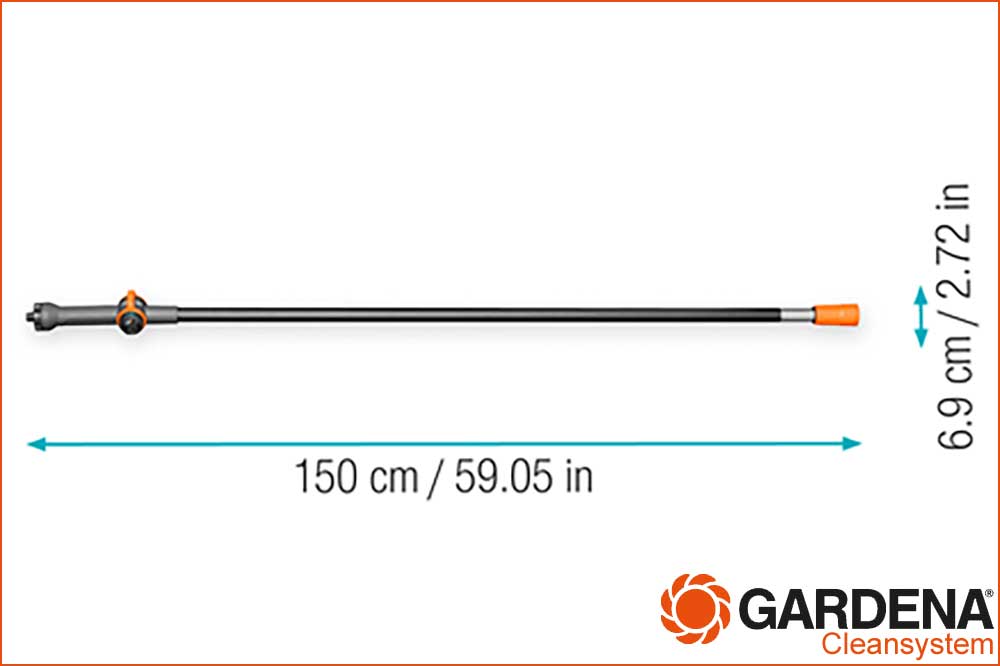 GARDENA 18802-20 cleansystem Stiel M 150 cm, wasserführend – Bild 4