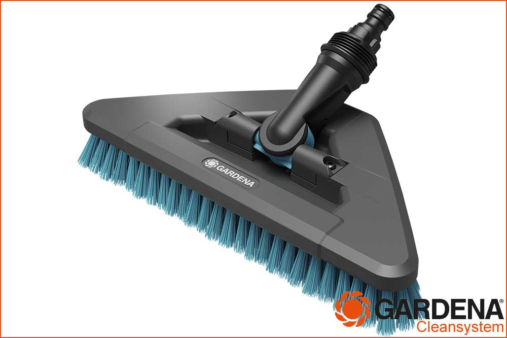 GARDENA 18814-20 cleansystem Stielbürste hard flex für robuste Flächen