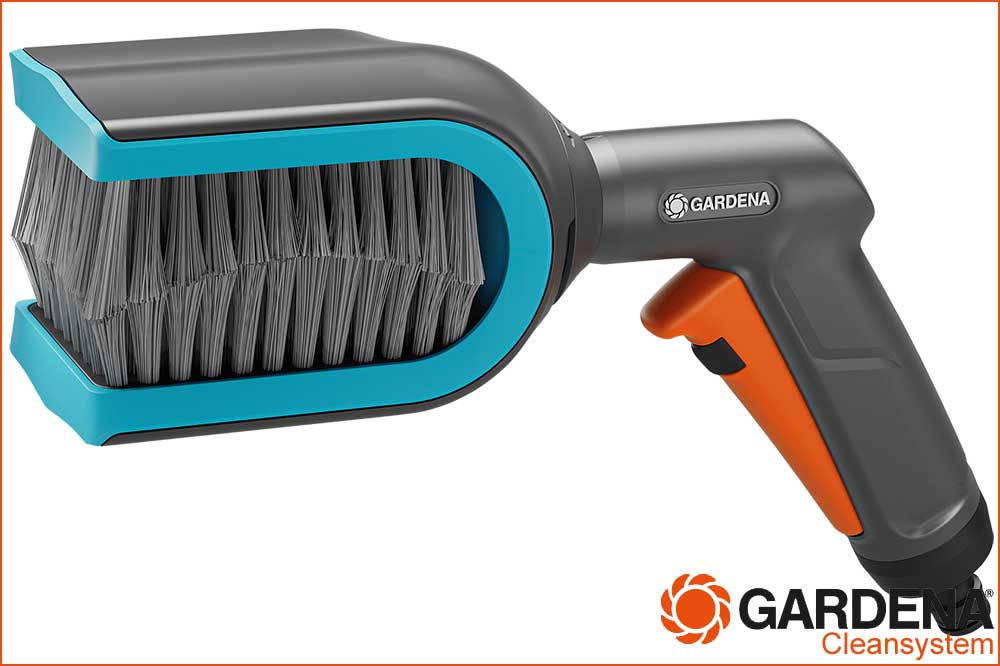 GARDENA 18850-20 cleansystem Jalousienbürste, Lamellenreiniger mit Wasseranschluss