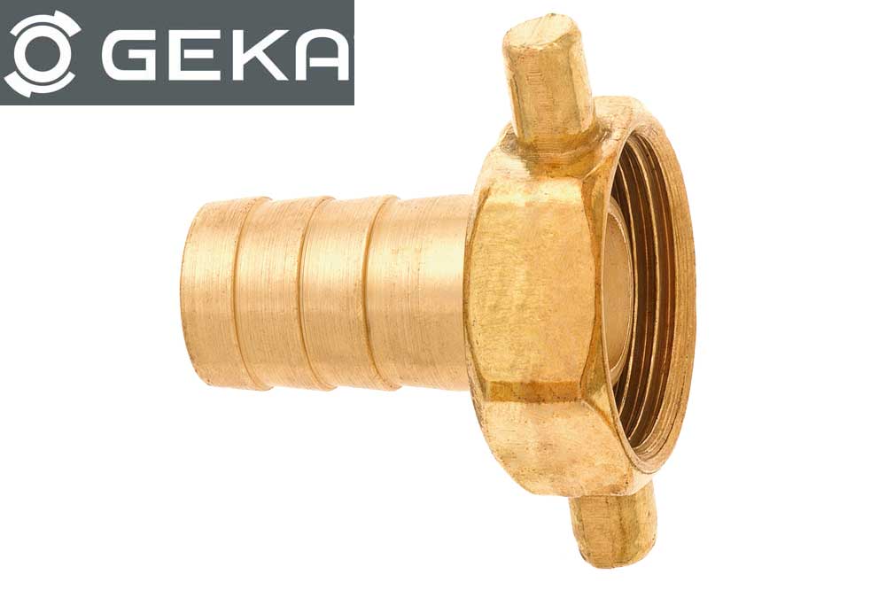 GEKA 25.2704 2/3-Schlauchverschraubung IG 1 Zoll mit Schlauchtülle 16 mm