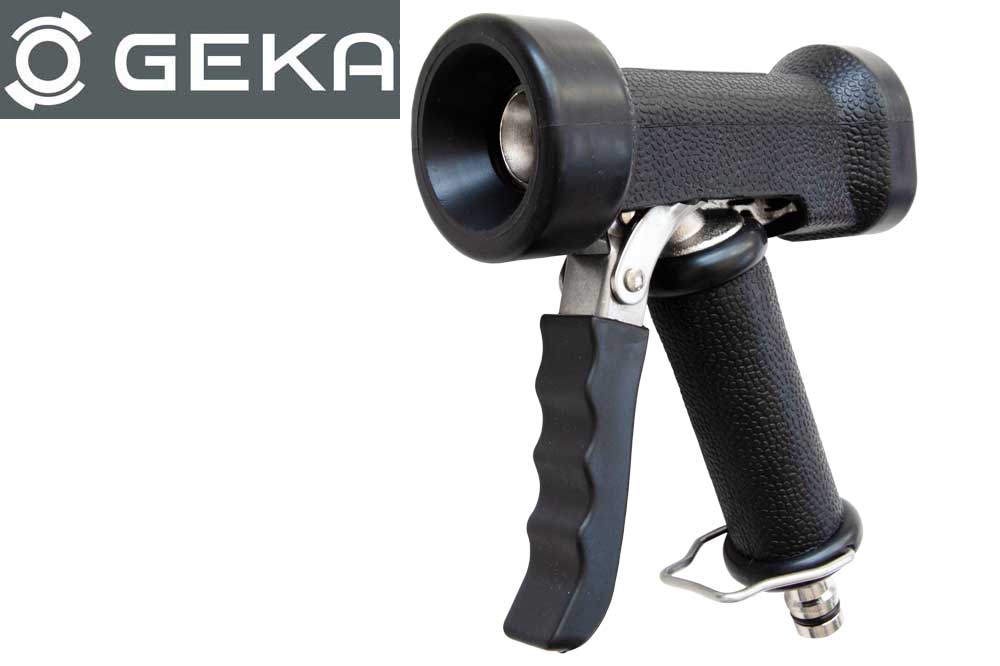 GEKA 46.7002.8 Reinigungspistole Stecksystem, Messing gummiert schwarz