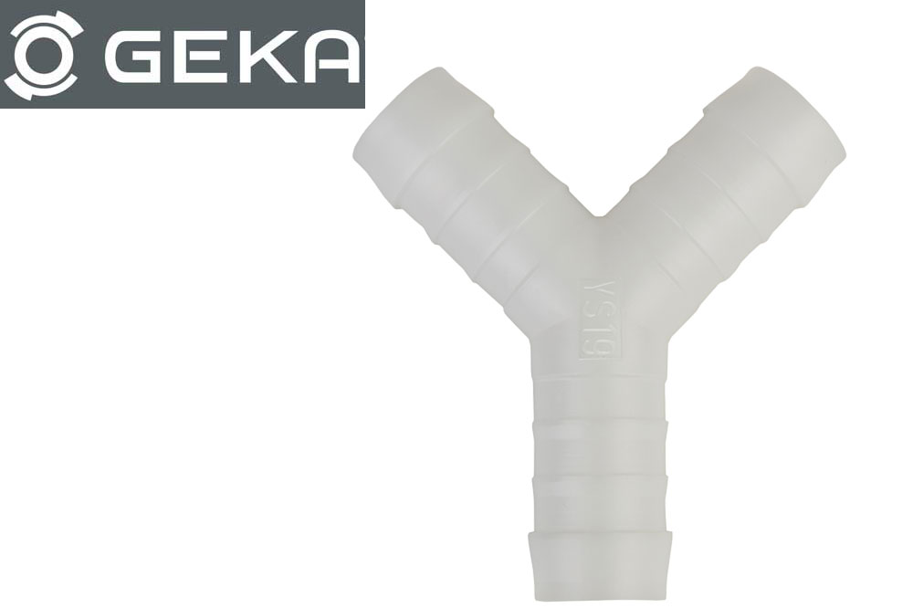 GEKA 32.3212 Y-Schlauchtülle 12 mm, Kunststoff