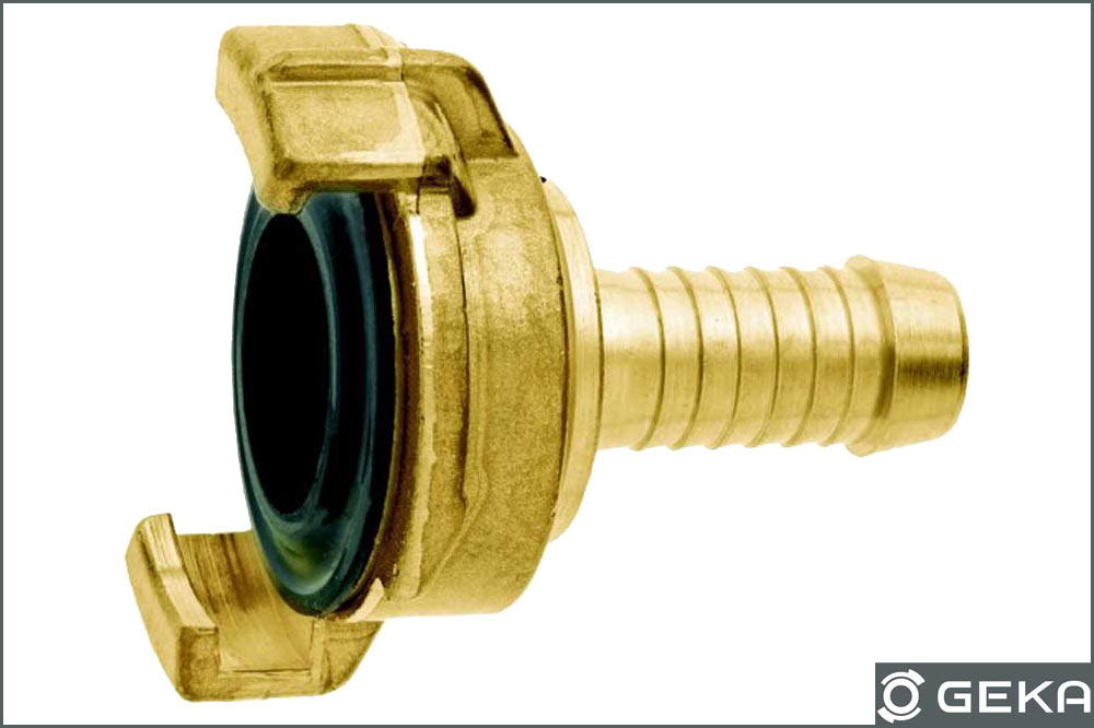 GEKA 08.4101 Klauenkupplung mit Schlauchtülle 1/2 Zoll, 360° drehbar