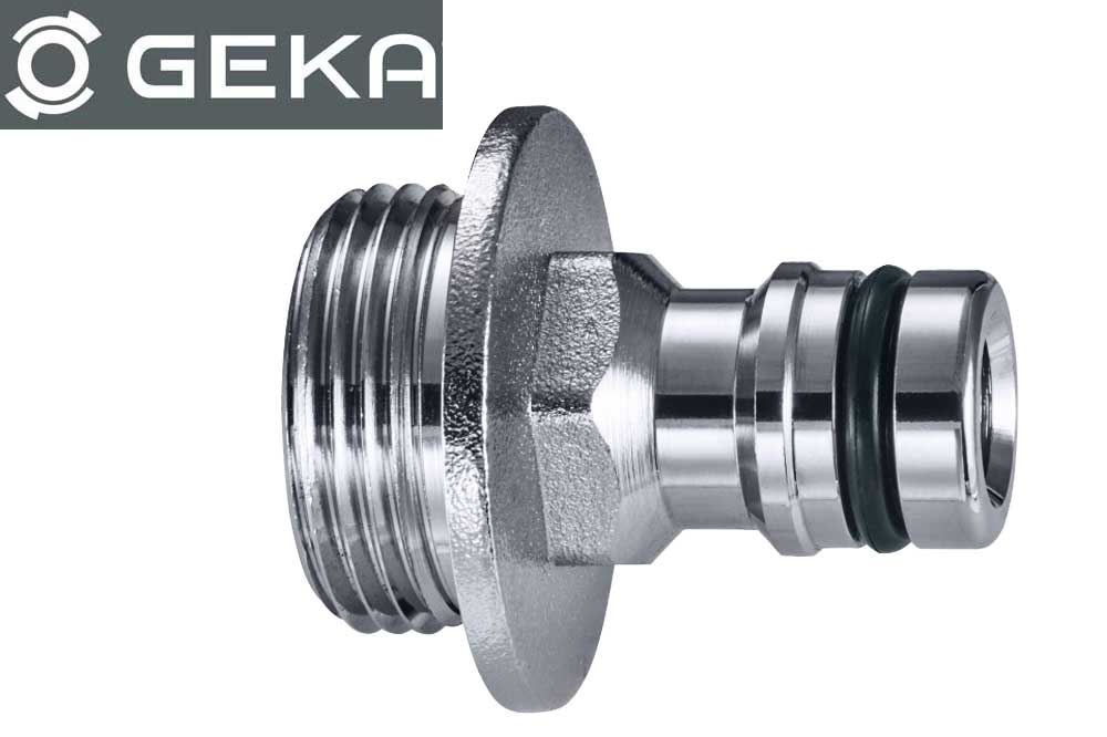 GEKA plus 50.5428.9 Stecknippel DN 9 -  Aussengewinde 3/4 Zoll, Messing verchromt