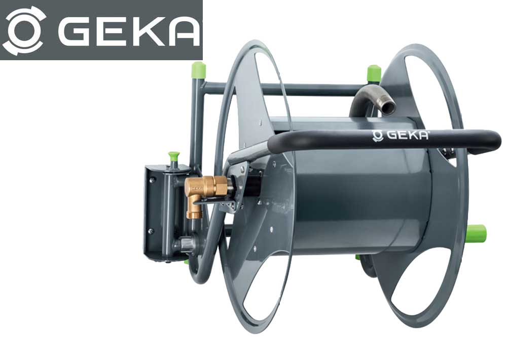 GEKA plus P40SK Schlauchabroller mit 3/4 Zoll Schlauch 25 Meter, Stahl pulverbeschichtet – Bild 6