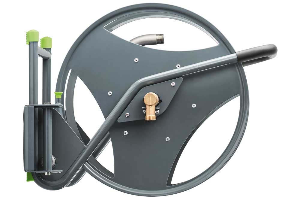 GEKA plus P40SK Schlauchabroller mit 3/4 Zoll Schlauch 25 Meter, Stahl pulverbeschichtet – Bild 5