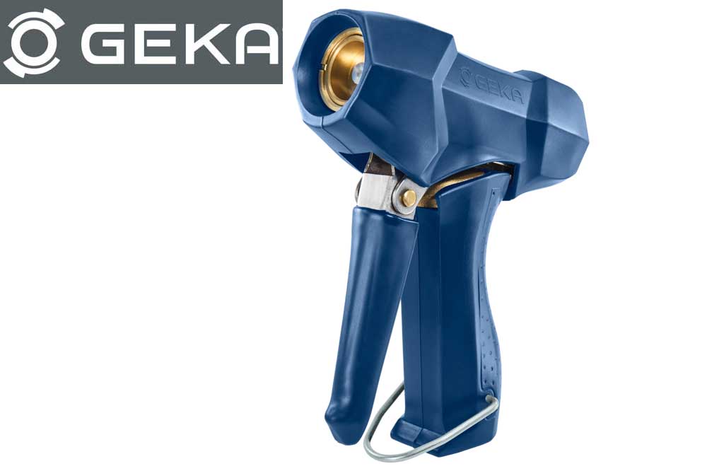 GEKA plus 23.1890.9 Profi-Reinigungspistole, IG G1/2, Messing gummiert, blau
