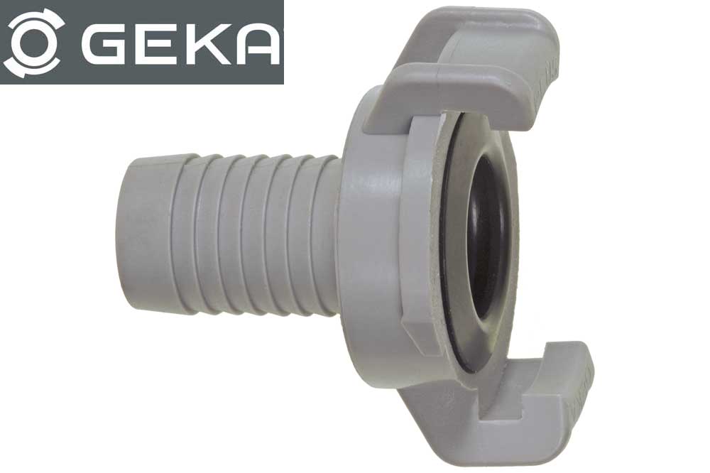 GEKA plus 09.0101 Klauenkupplung mit Schlauchtülle 1/2 Zoll - 13 mm, Kunststoff