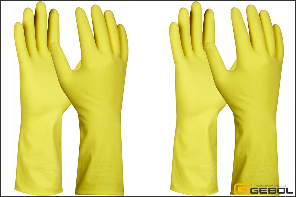 GEBOL Handschuh Dana Haushalt, 2 Paar pro Packung, Grösse L