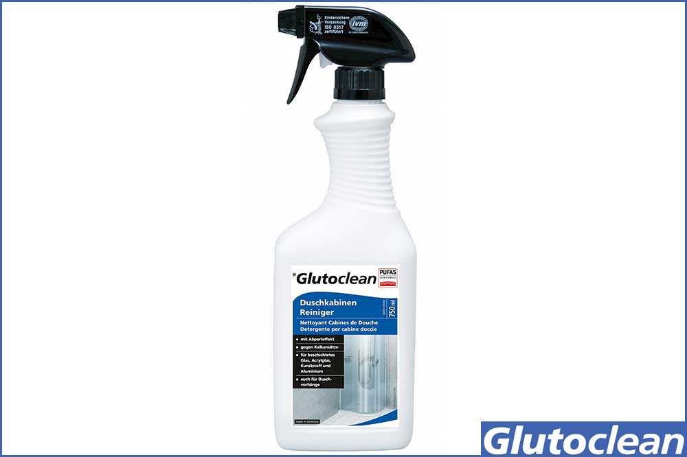 Glutoclean 037402074 Duschkabinen Reiniger, 750 ml Sprühflasche