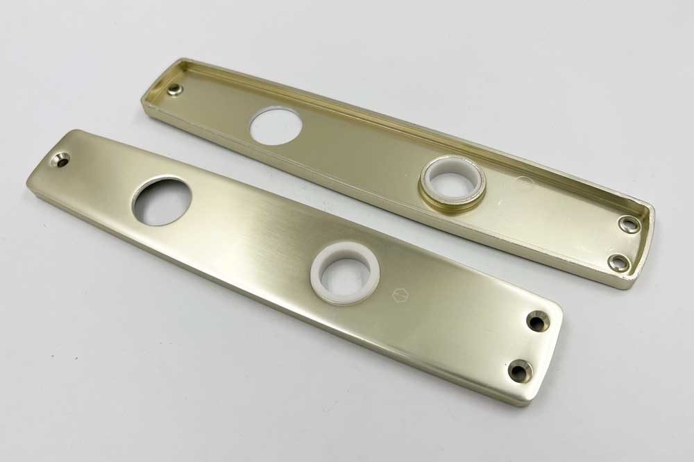 Hoppe 211I Zimmertürschild, Aluminium F2 Neusilber