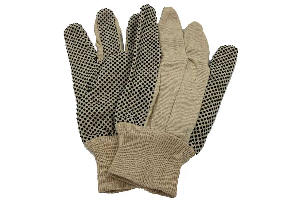 IRONWEAR Baumwoll-Arbeitshandschuhe mit Noppen, Gr. 10