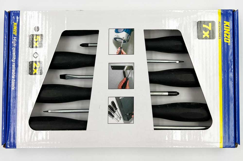 KINZO Schraubendreher-Set, 7-teilig