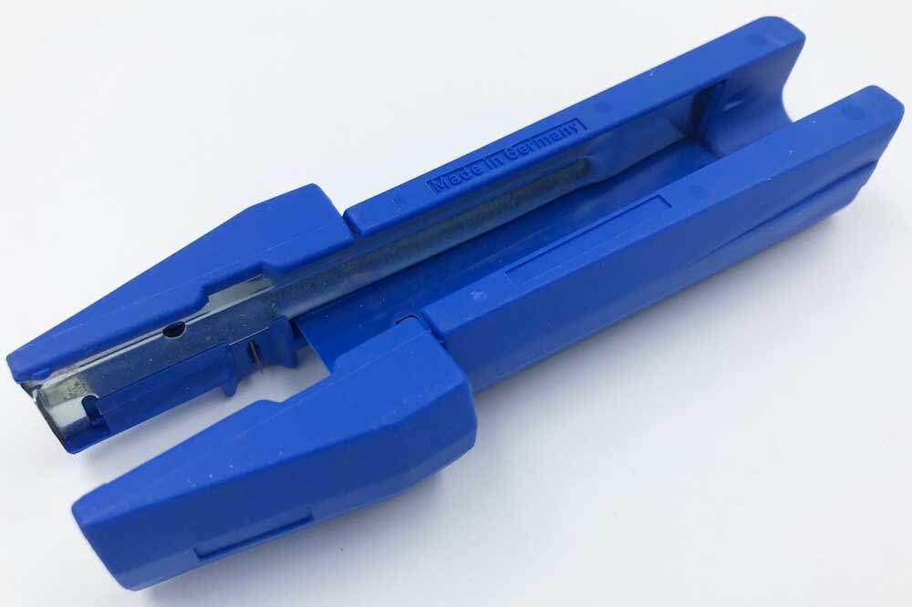 Kopp In-Dosen-Entmantler / Abisolierzange, blau – Bild 2