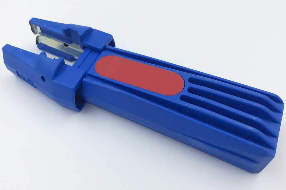 Kopp In-Dosen-Entmantler / Abisolierzange, blau