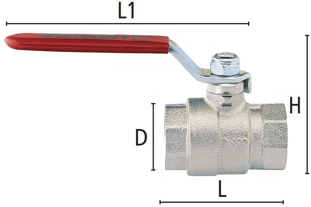 LÜDECKE K 34 K Kugelhahn - Leichte Ausführung mit IG 3/4 Zoll – Bild 3