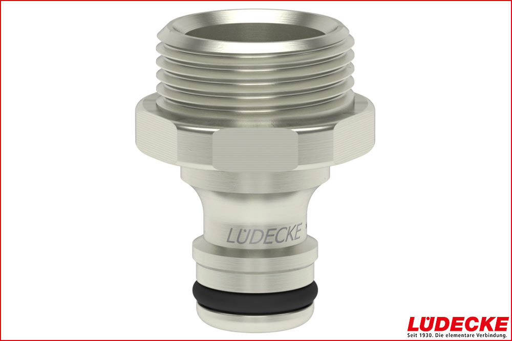 LÜDECKE WPI 34 NA Stecknippel DN 9 mit AG 3/4 Zoll
