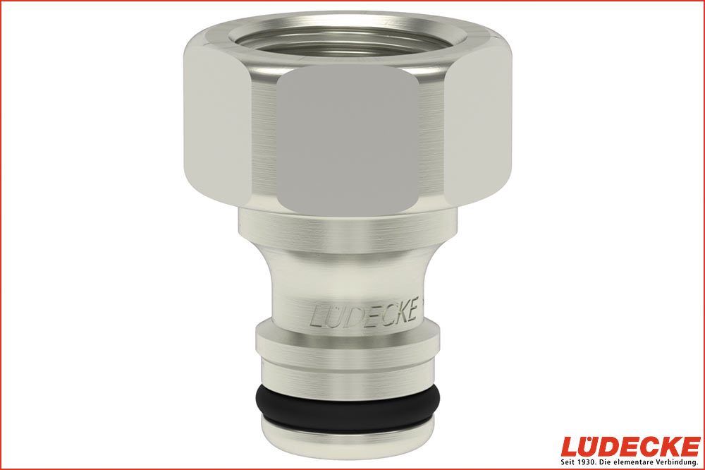 LÜDECKE WPI 10 NI Stecknippel DN 9 mit IG 1 Zoll