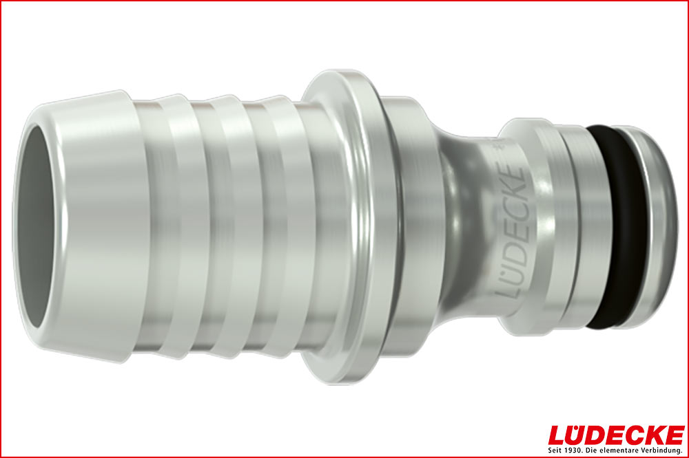 LÜDECKE WPI 16 S Stecknippel DN 9 mit Schlauchtülle 5/8 Zoll