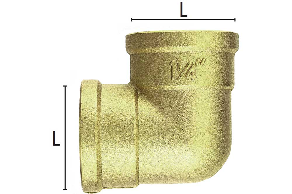 LÜDECKE WSM 34 Winkel-Stück mit Innengewinde 2 x G 3/4 i, Messing – Bild 3