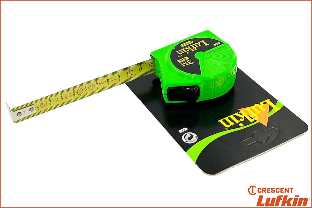 Crescent Lufkin HVG 1003 Massband neongrün, 3 Meter lang, 16 mm breit – Bild 4