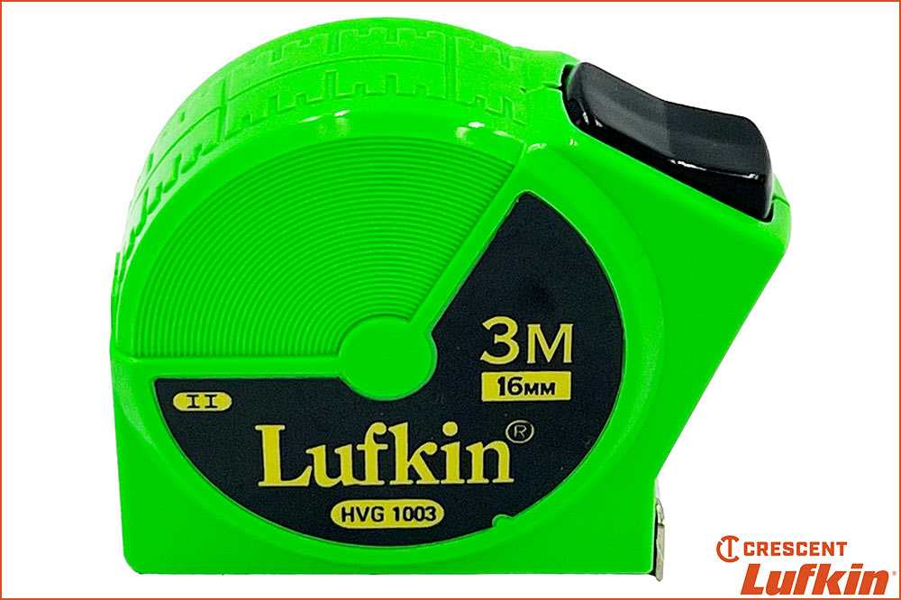 Crescent Lufkin HVG 1003 Massband neongrün, 3 Meter lang, 16 mm breit – Bild 2