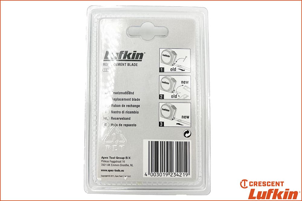 Crescent Lufkin RY38CM Ersatzbandmass, 8 Meter lang, 19 mm breit – Bild 2