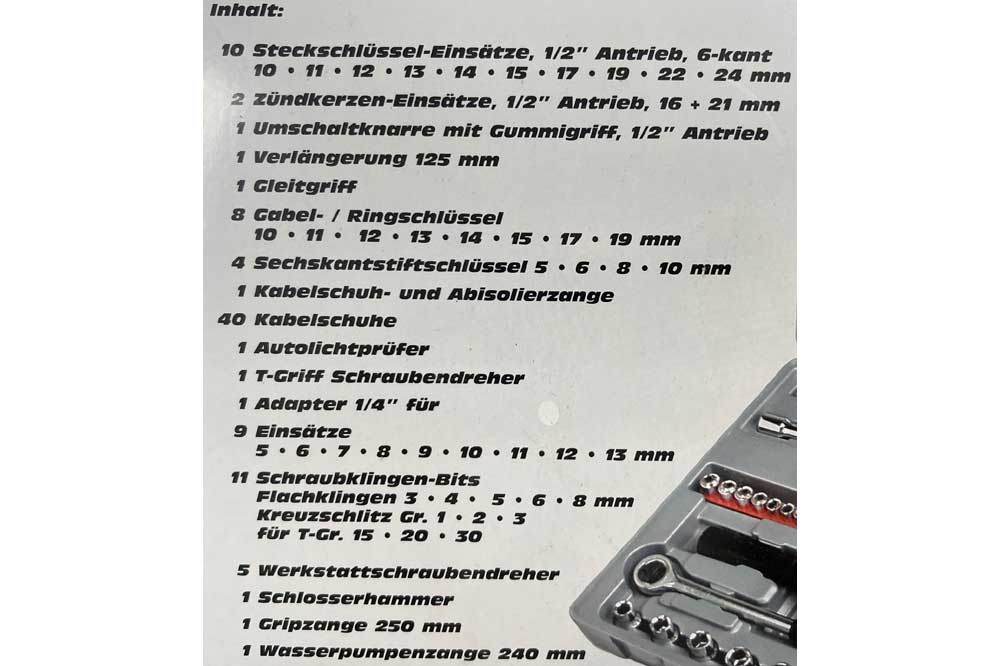 MANNESMANN Werkzeugkoffer, 100-teilig – Bild 2