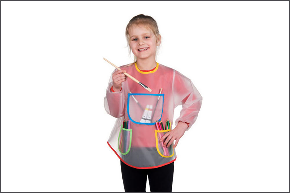 Creativ Kids Malerschürze für Kinder von 3-6 Jahren