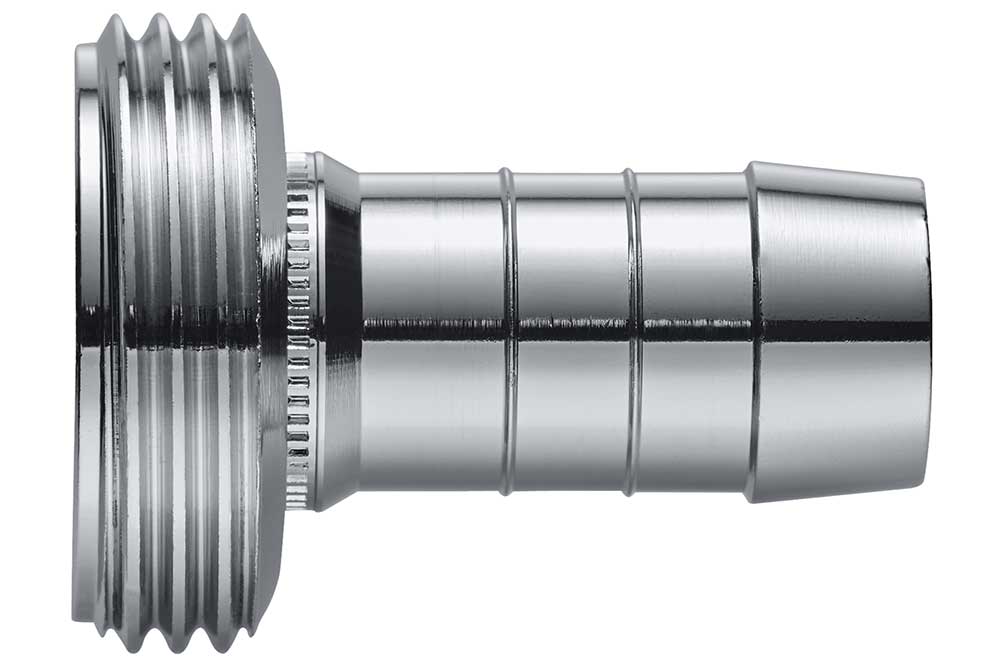 NEOMATIC Schlauchrohr 3/4 Zoll x 13 mm, Messing verchromt