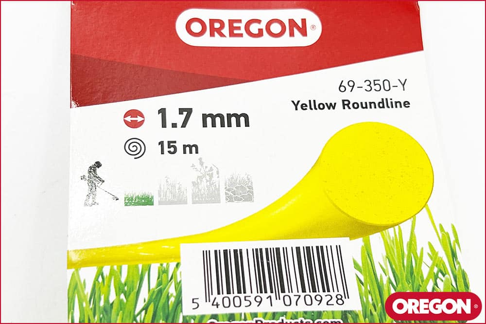 OREGON Mähfaden - Trimmerfaden Roundline gelb, 1.7 mm, 15 Meter – Bild 2