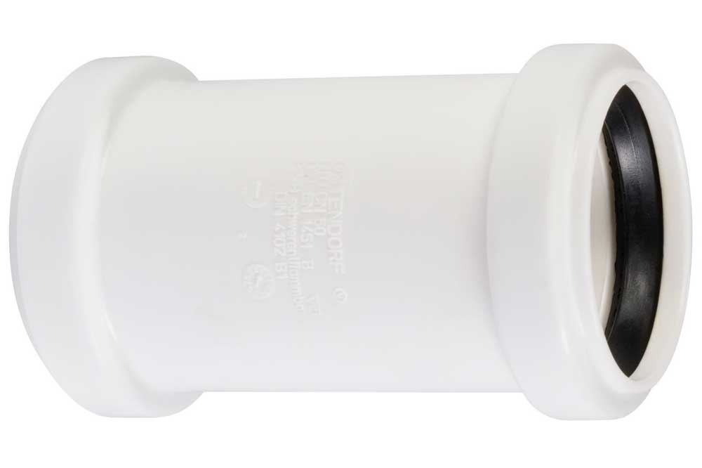 Ostendorf PP-Kunststoff-Überschiebmuffe HTU weiss - DN50