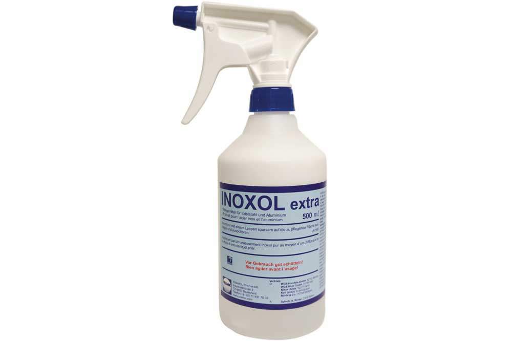 PRAMOL INOXOL extra - Reinigt und pflegt Edelstahloberflächen und Eloxal, 500 ml