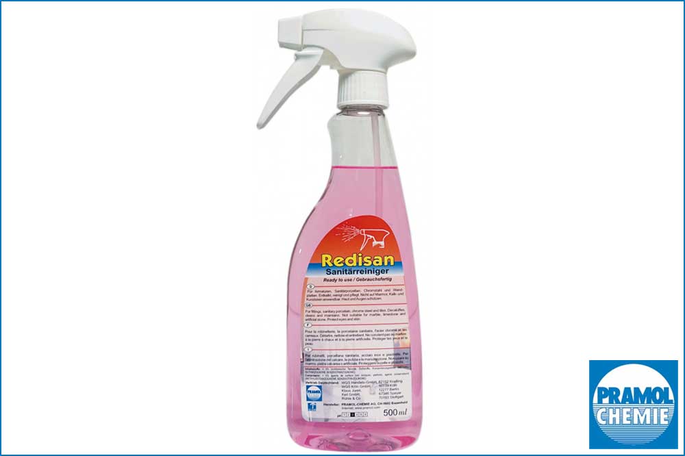 PRAMOL 12556.00162 Redisan - Gebrauchsfertiger Sanitärreiniger, 500 ml Sprühflasche