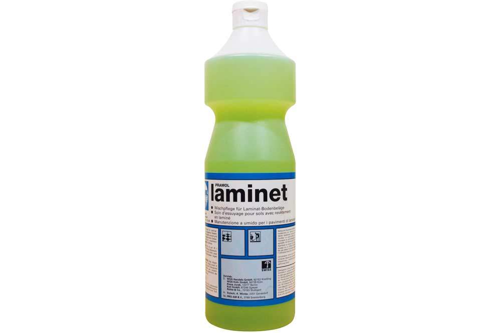 PRAMOL laminet - Reiniger für Laminat-Bodenbeläge und versiegeltes Parkett, 1000 ml