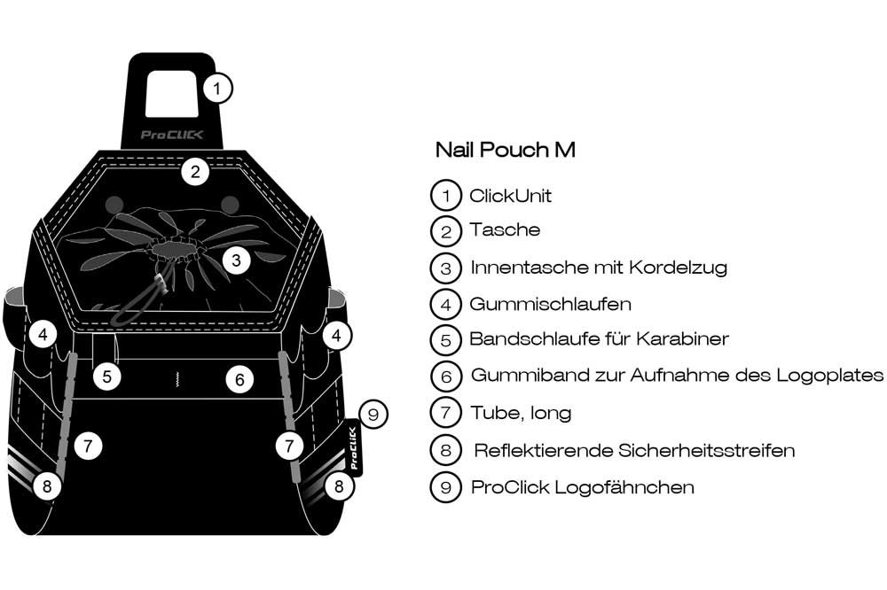 ProClick Nail Pouch M - Werkzeuggürteltasche – Bild 2