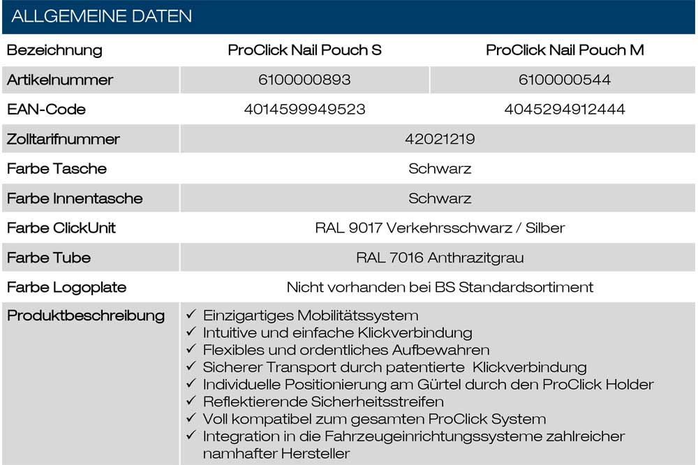 ProClick Nail Pouch M - Werkzeuggürteltasche – Bild 5